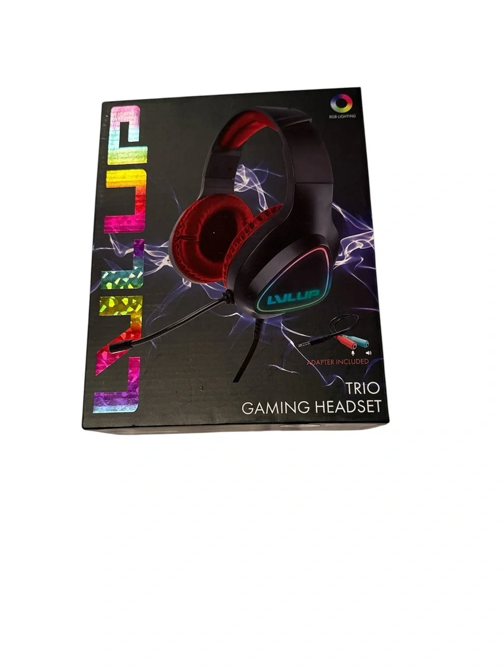 LVLUP Trio Gaming Headset Universal Connection LED Lights & Mic **New in Box **